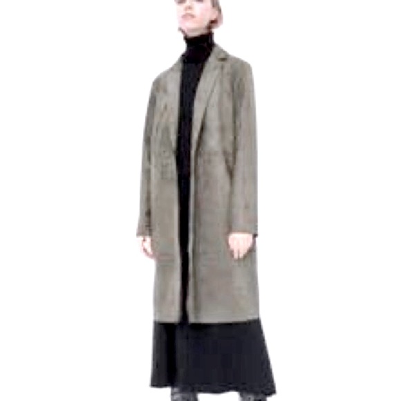 ZARA faux long suede jacket - Picture 2 of 16